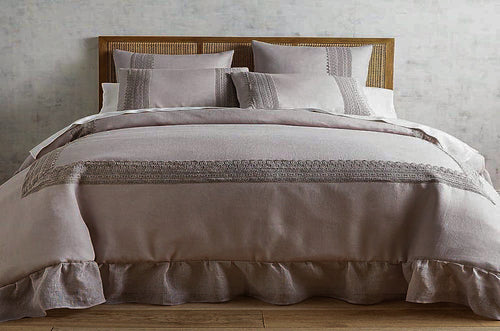 LACED DREAMS - FLAX LINEN BED SHEETS