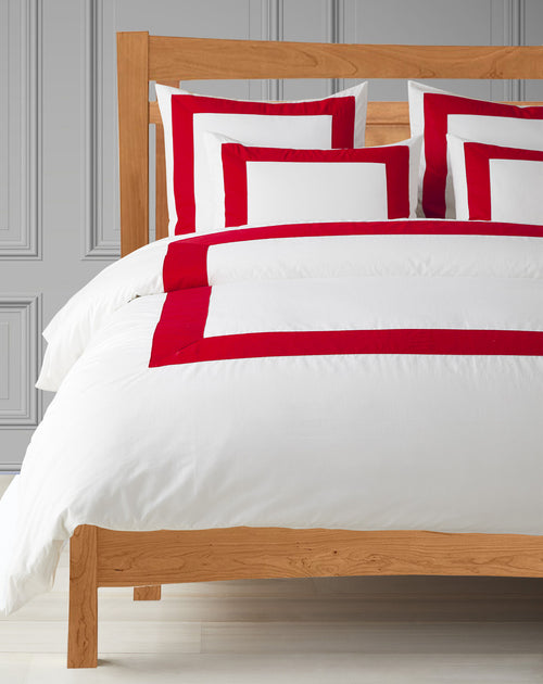 500TC Sateen Cotton Sheet Set With Red Border - RELEASE 2