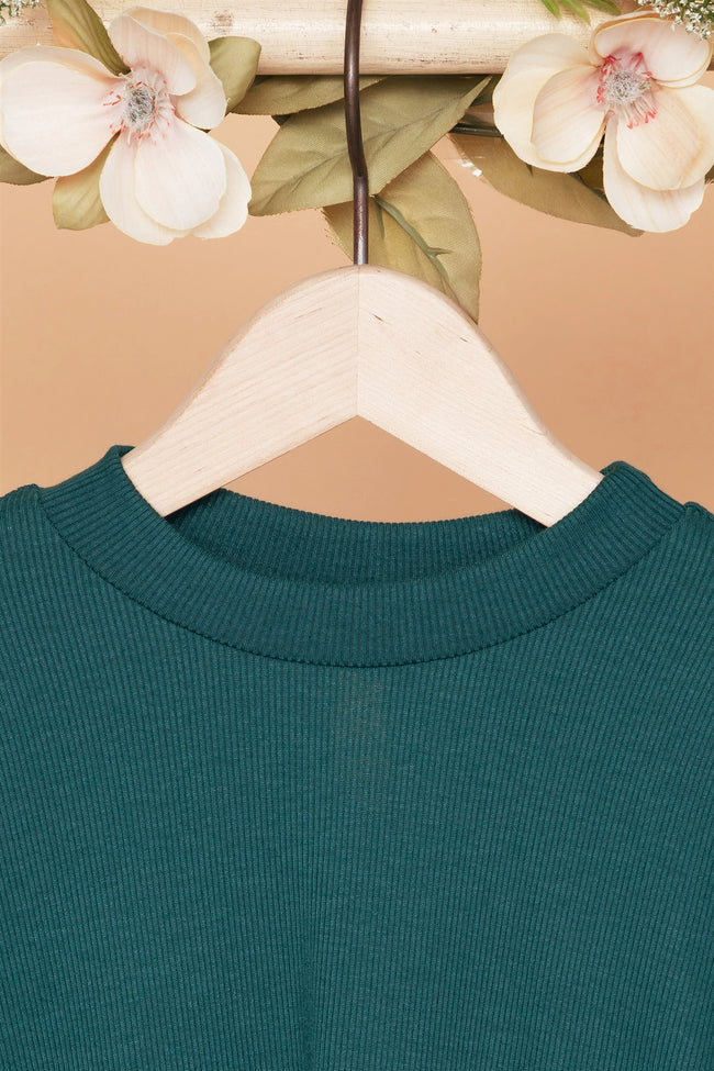 girls green sweater dress