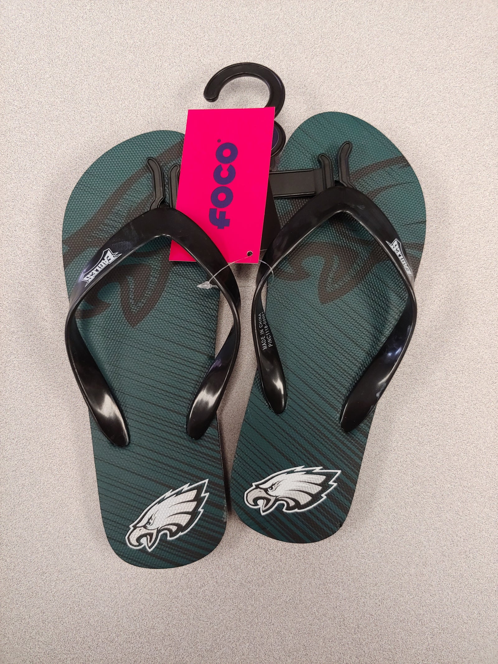 eagles flip flops