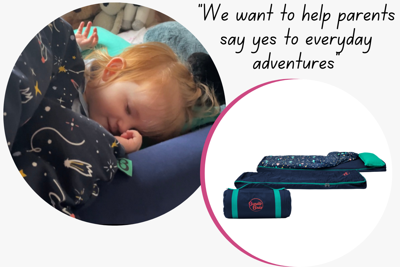 Bundle Beds are an all-in-one travel bed that kids wants to sleep in