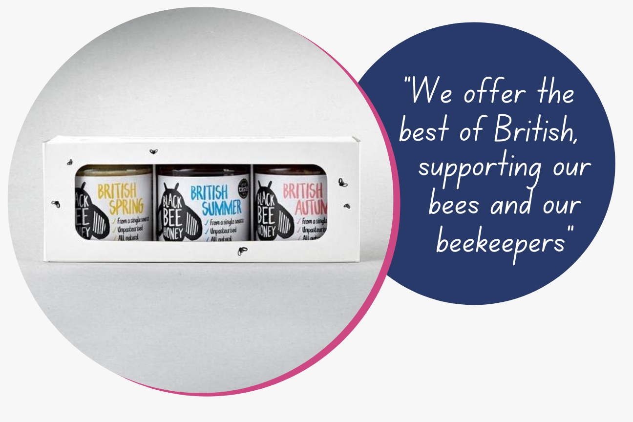 British honey from Summer, Autumn, and Spring by The Black Bee