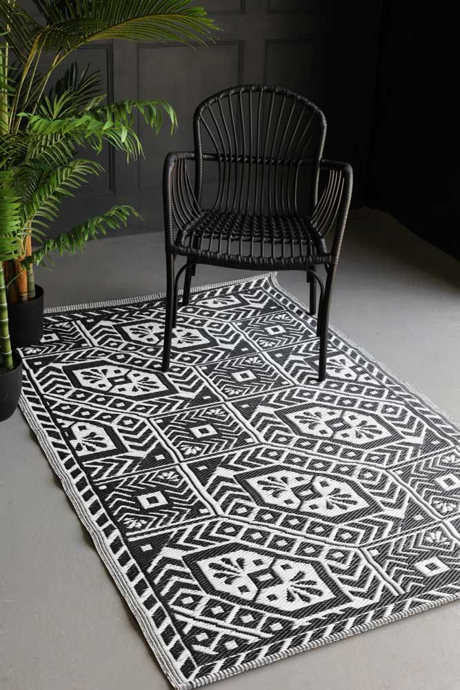 Outdoor rug from Rockett St George looking fabulous indoors
