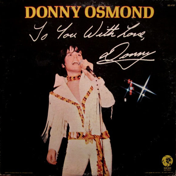 Donny Osmond - To You With Love, Donny