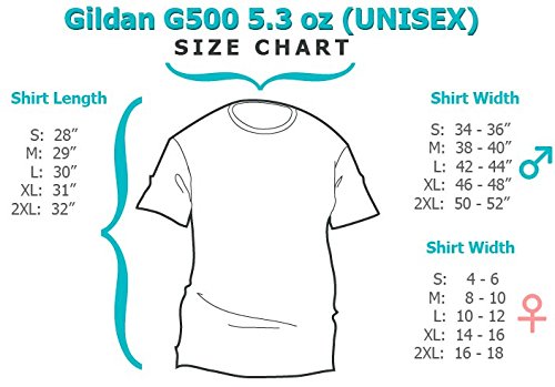 Gildan 50 50 Shirt Size Chart