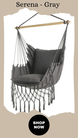 Serena hanging Chair gray swing