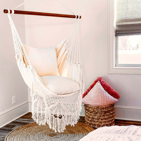 crochet hammock chair for tween bedroom