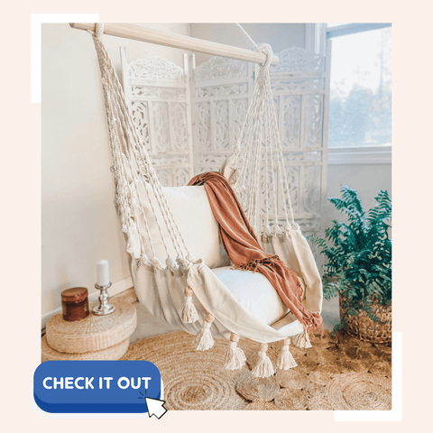 Kids Hammock Chair Swing with tassels