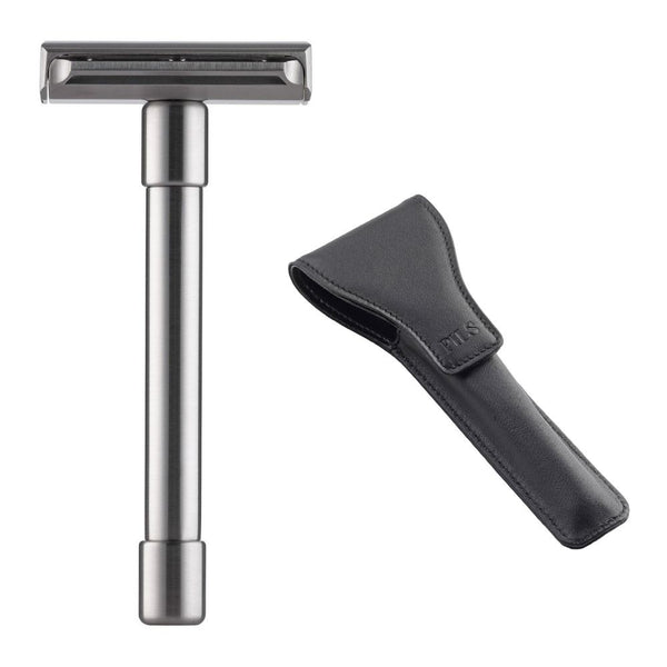 Reise-Rasierset: Gillette Mach3 Rasierer, Rasierpinsel grauer Dachs, R –  PILS Rasur