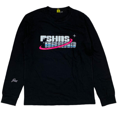 Logo-print T-shirt In Blk/fuchsia