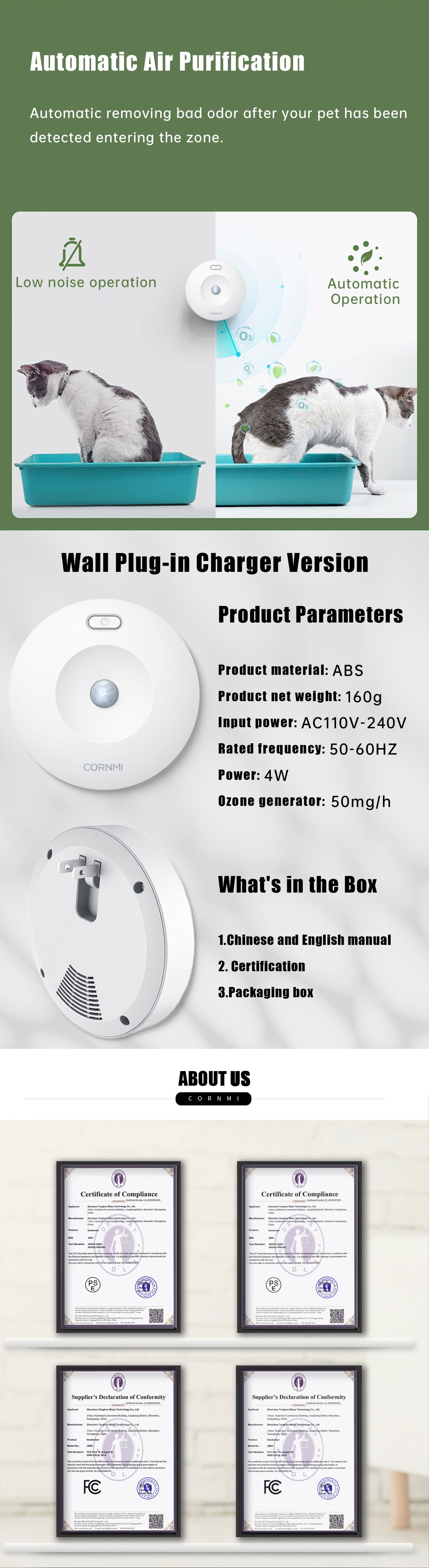 wall plug in Pet Care Odor Eliminator CM11-1 (3)