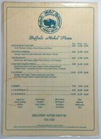 1990's Vintage Menu BUFFALO NICKEL Restaurant Avalon Catalina Island CA Pebbly