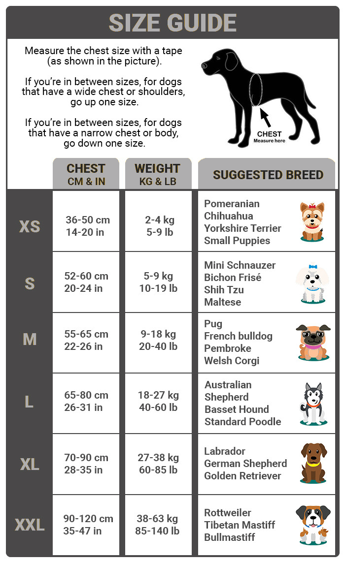 Perfect Fit Size Chart and Patterns by Foxedo Sports