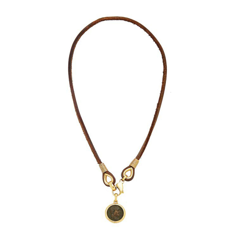 bulgari roman coin necklace