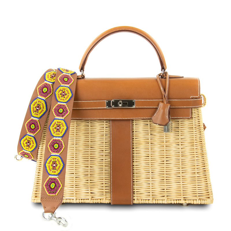 hermes woven bag