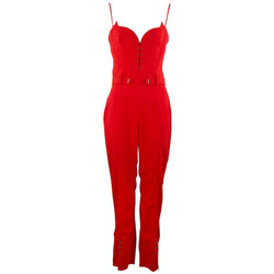 iconic red jumpsuit