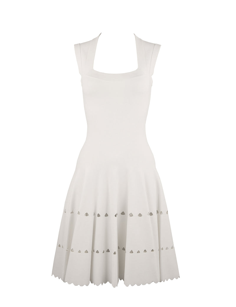 alaia fit and flare dress