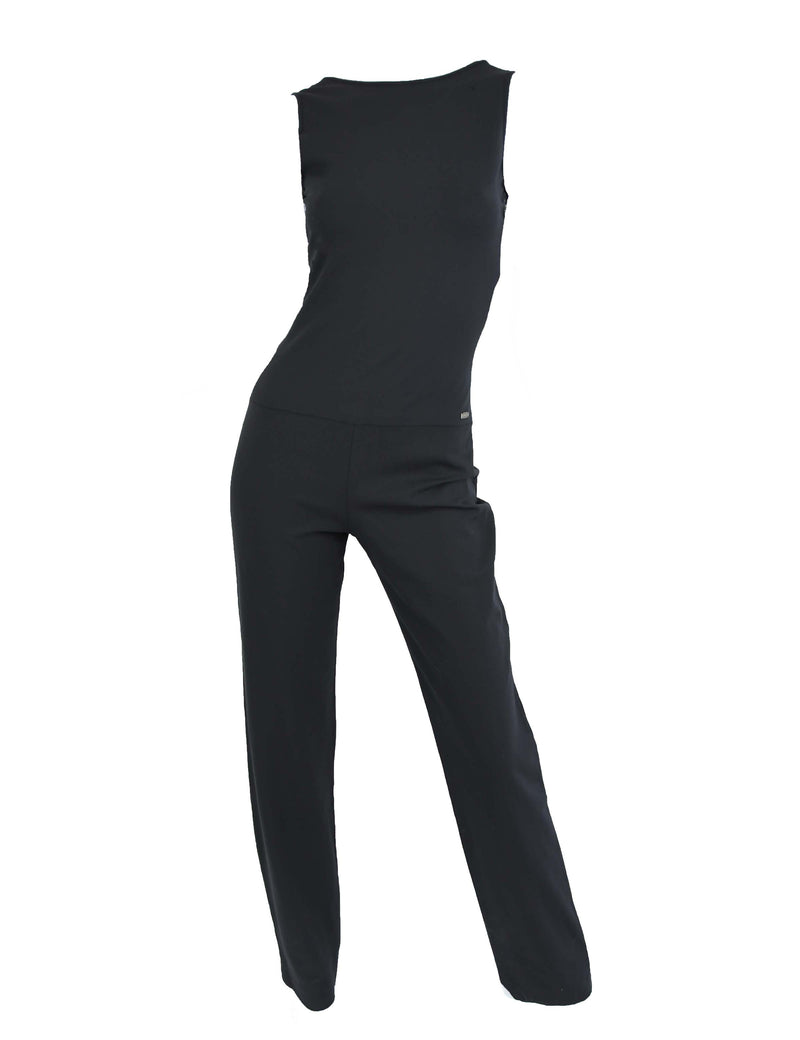 chanel black jumpsuit