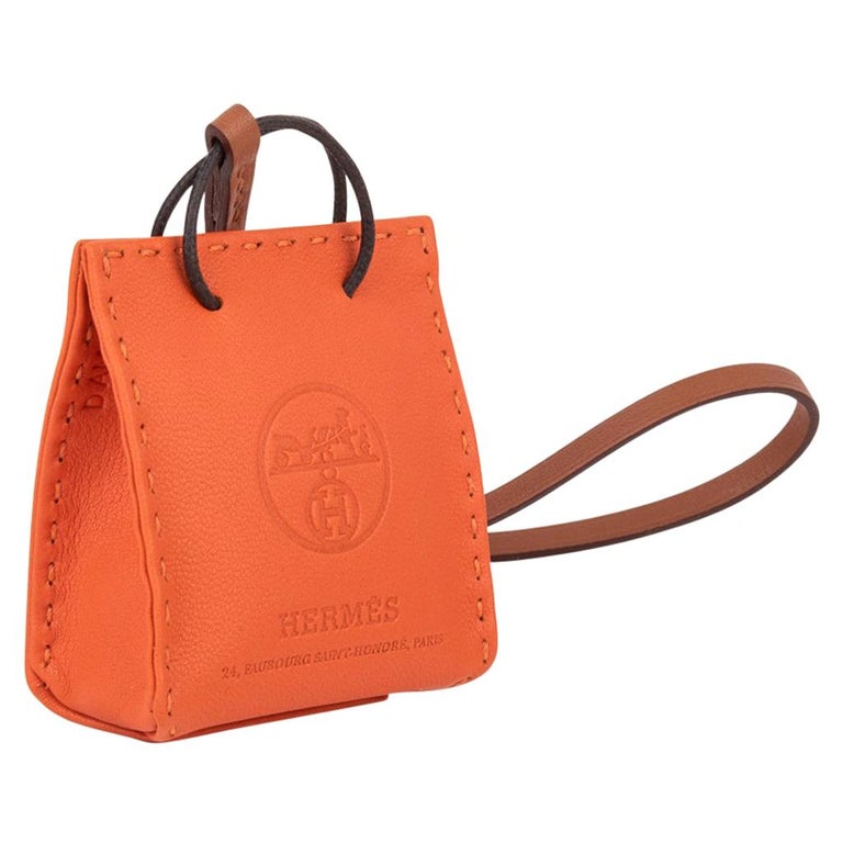 Hermes Orange Bag Charm New with Box – Iconic Vault