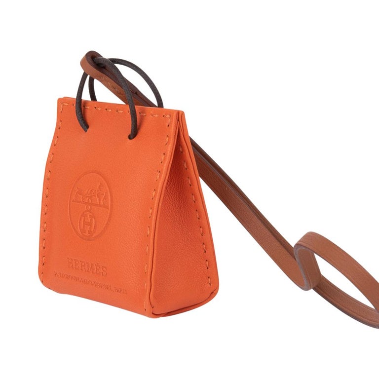 Hermes Orange Bag Charm New with Box – Iconic Vault