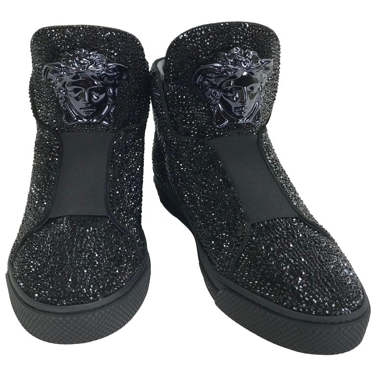 New Versace Black Palazzo High-Top 