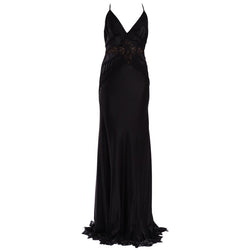 black versace gown