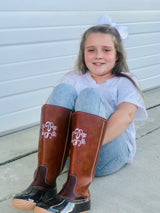 kids monogrammed duck boots