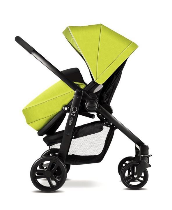 graco lime green travel system