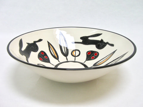 Black Hare Bowl by Louise Pettersson