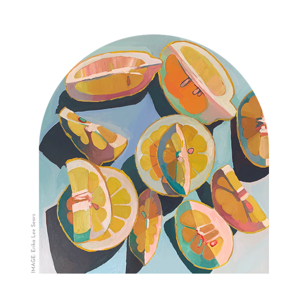 Colourful illustration of lemons by artist Erika Lee Sears | Appellation aromas