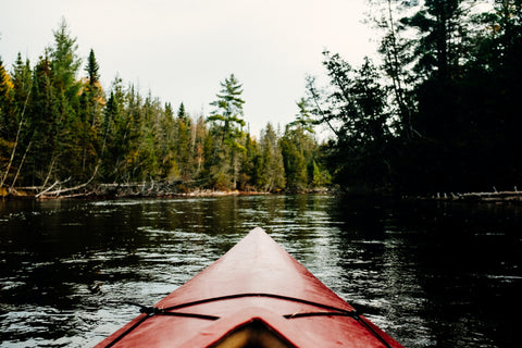 Pere Marquette River winding through the picturesque Manistee National Forest