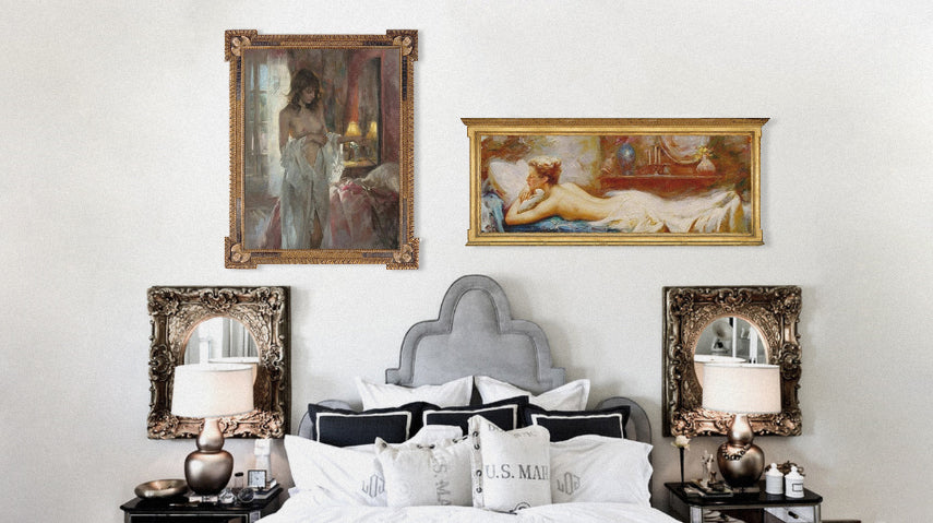 Oil Painted Wall Art Ideas And Themes For Your Bedroom Le D Arte