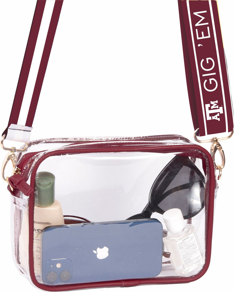 Texas Tech Double T Stadium Approved Small Clear Crossbody Bag – Red Raider  Outfitter