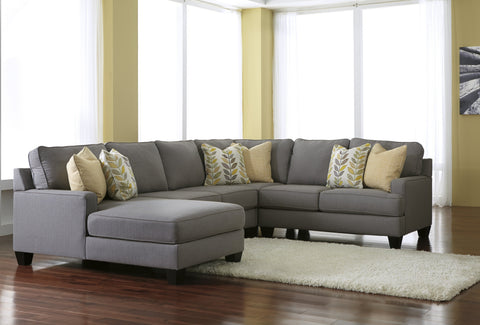 Chamberly Alloy Left Side Chaise 4 Piece Sectional Mealey S