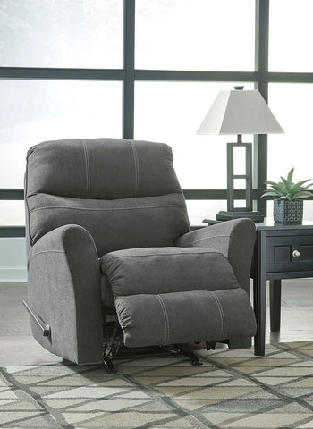 ashley leather rocker recliner