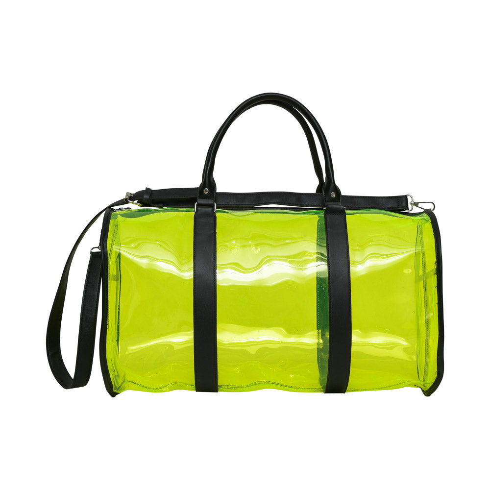 transparent duffle bag