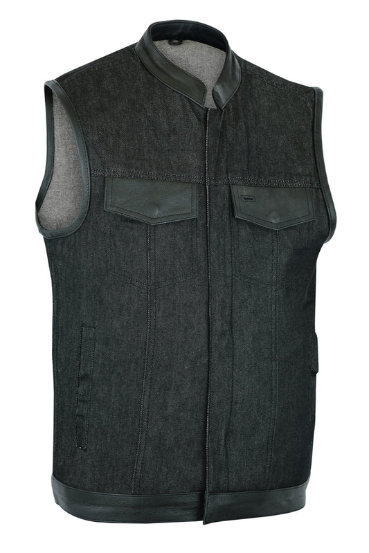 VEST M DENIM BLACK