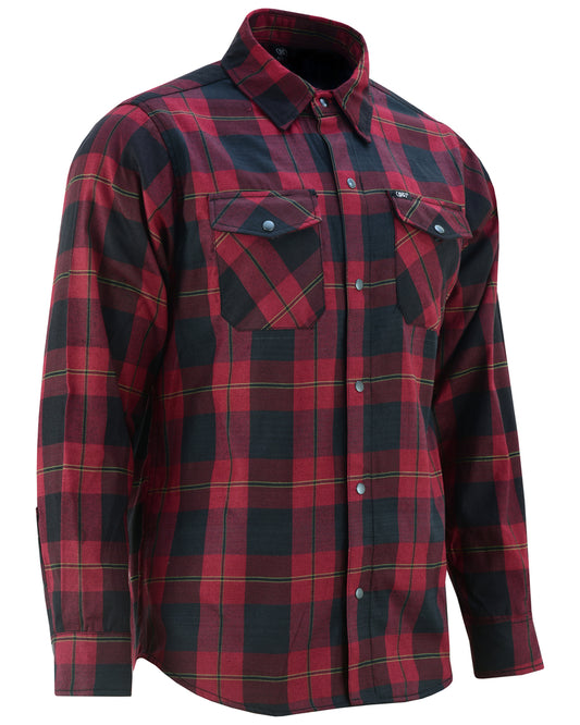 DS4680 Flannel Shirt - Black, Red and Blue | Virginia City