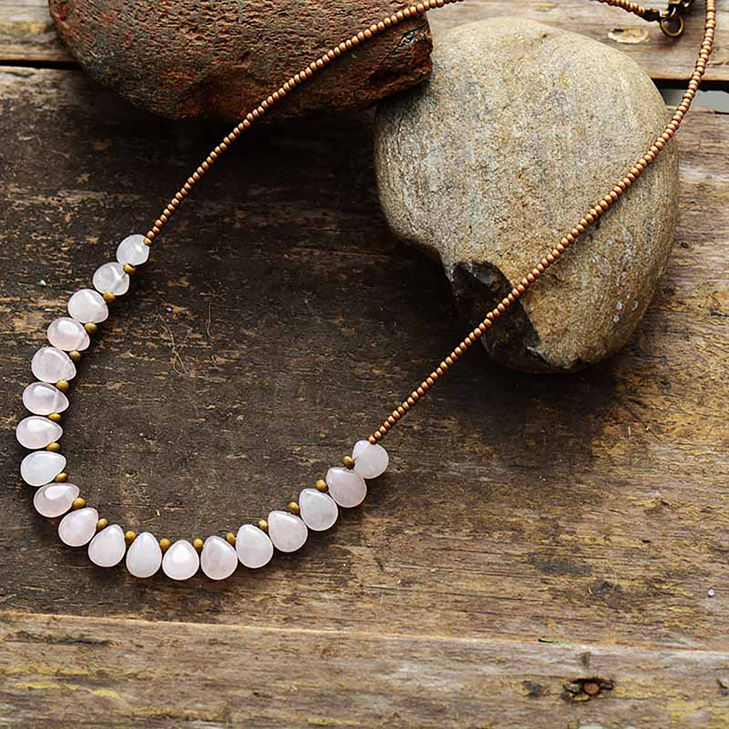 Divine Rose Quartz Necklace