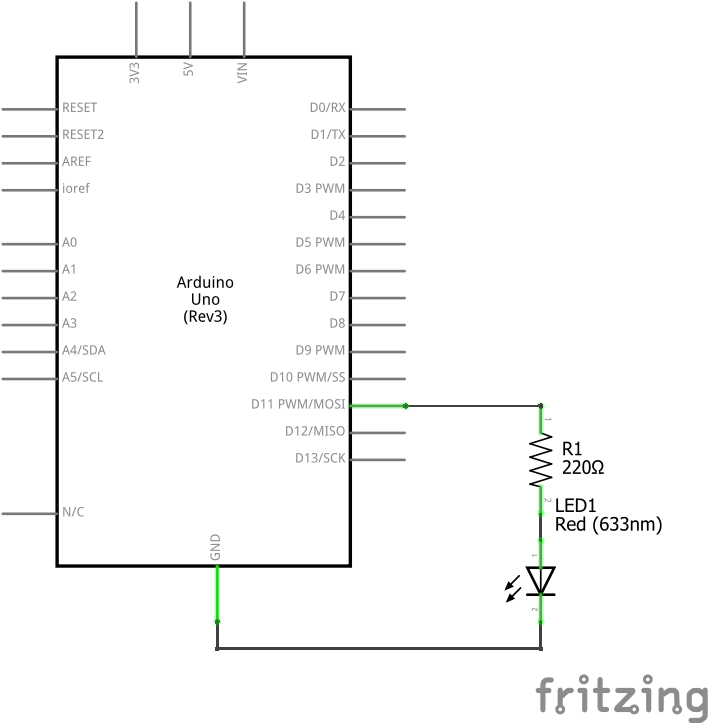 Fade LED Schematic View