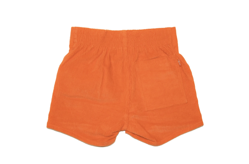 Corduroy Shorts in Orange