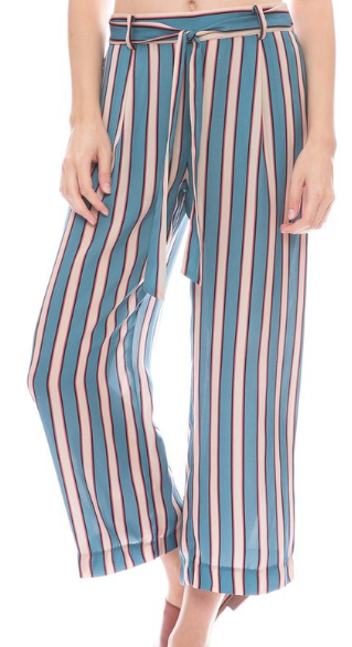 Paloma Pant in Silk Stripe