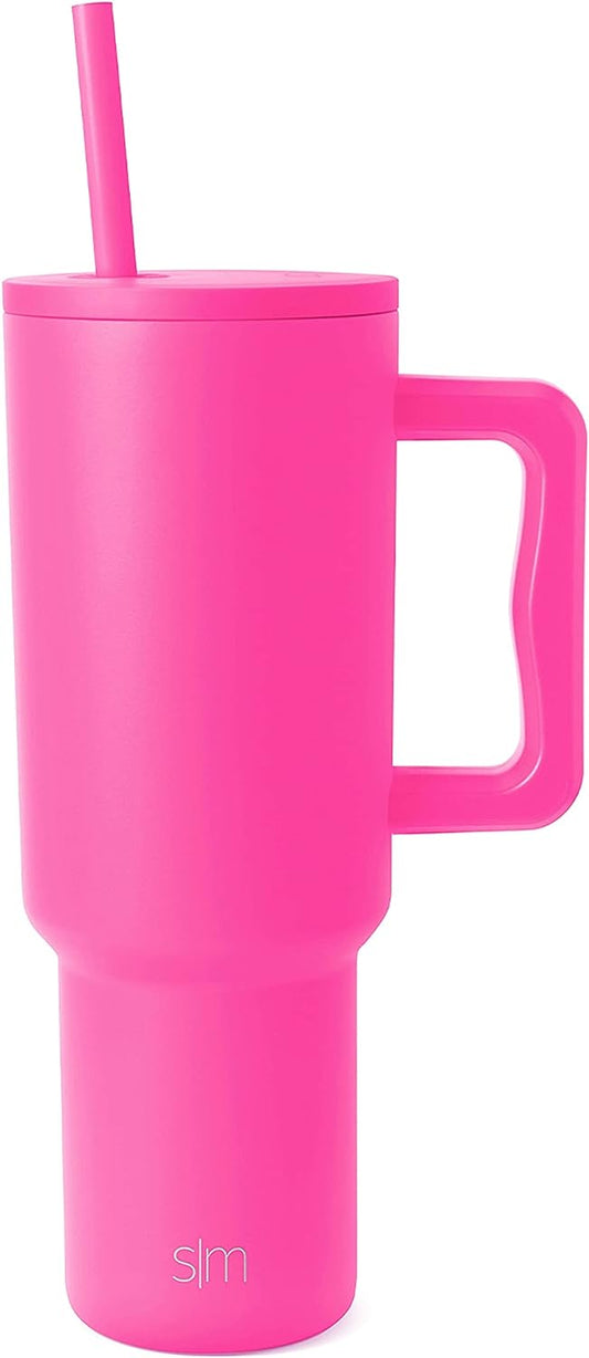 Clear Pink Glitter Zodiac Stanley H2.0 Cup Topper 40oz 30oz 20 Oz