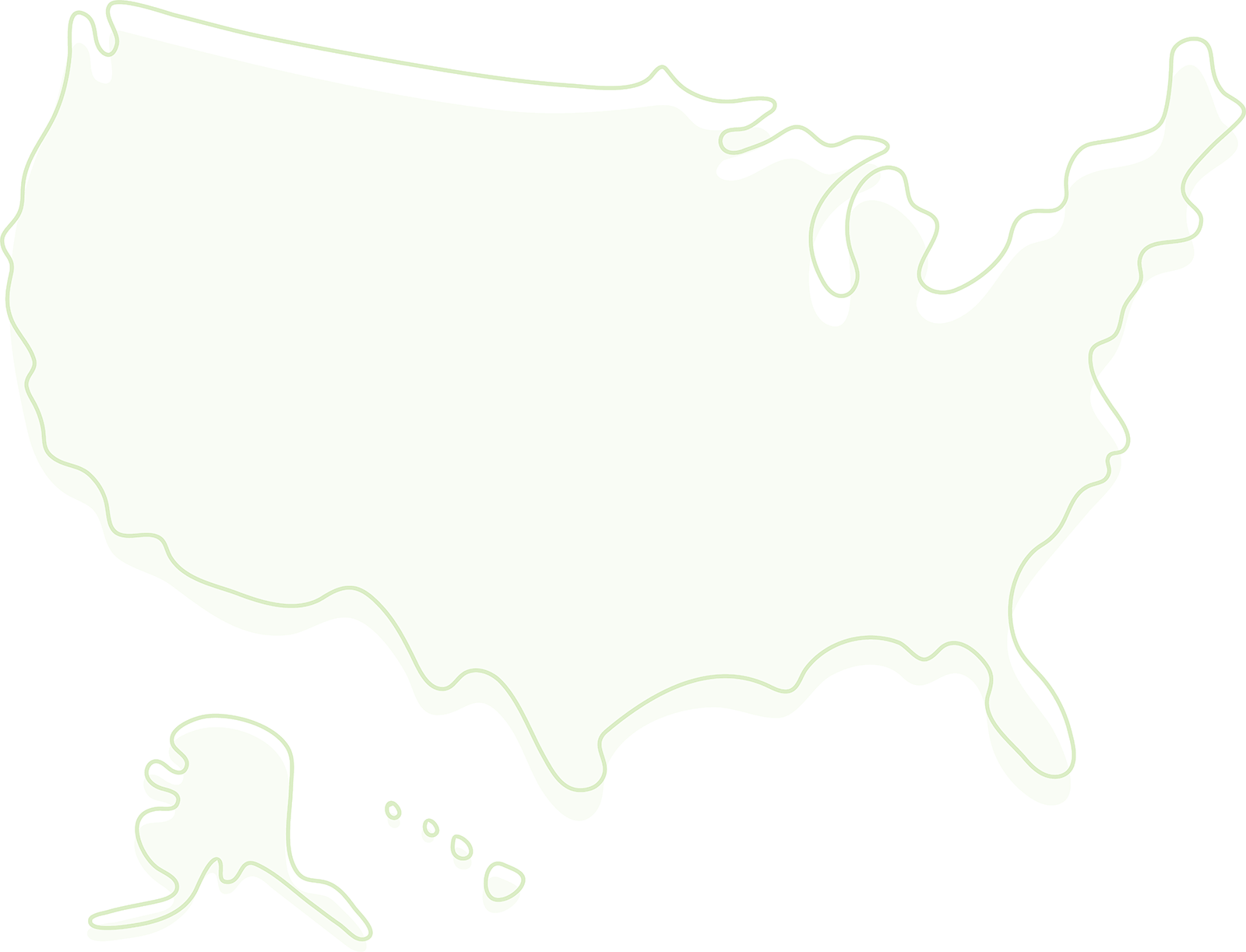 drawing of USA