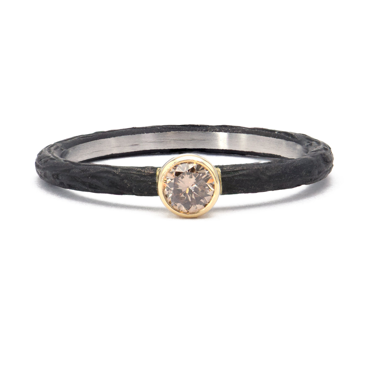 Sarah Graham Cognac Diamond Pebble Ring | Alchemy Jeweler