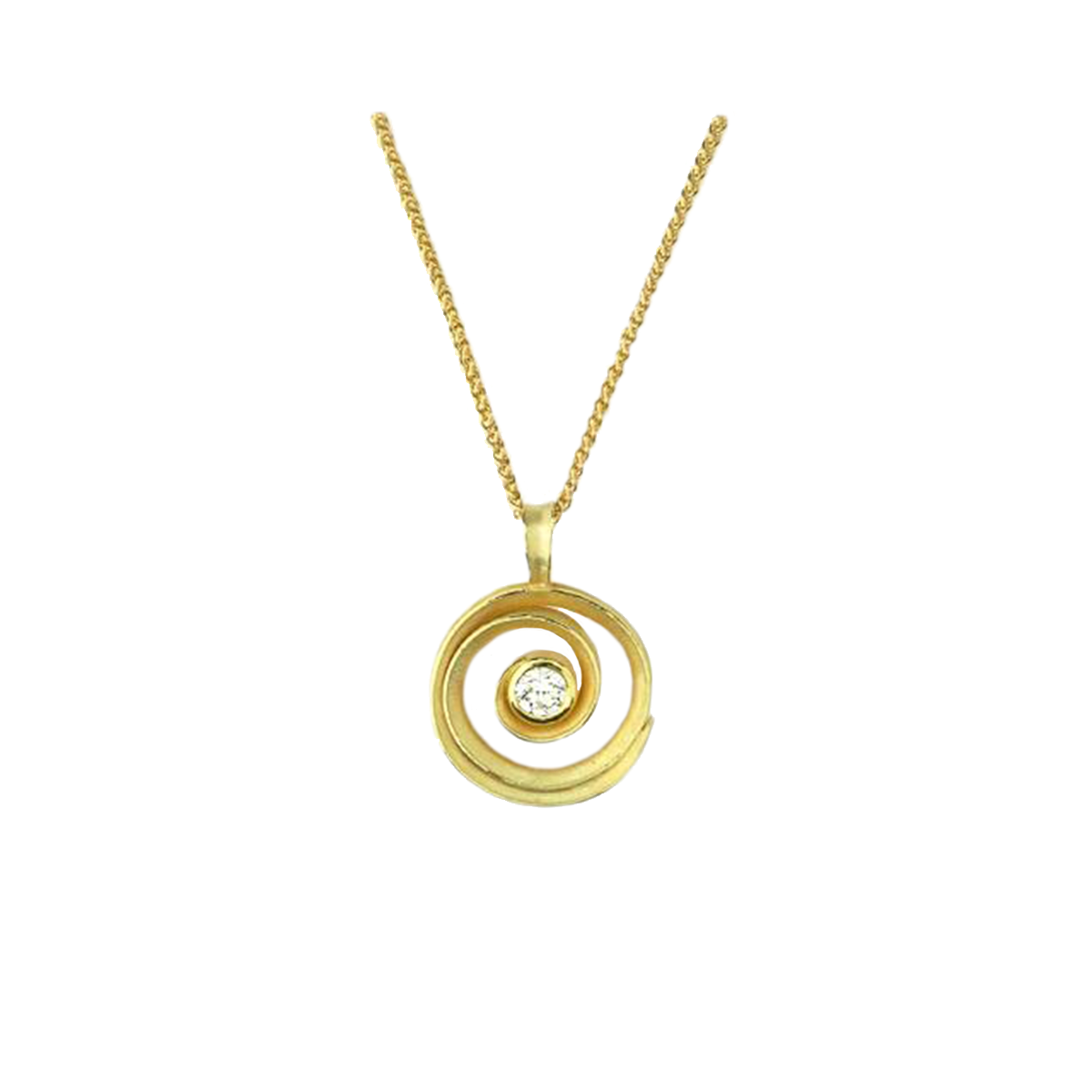 Barbara Heinrich Swirl Diamond Pendant