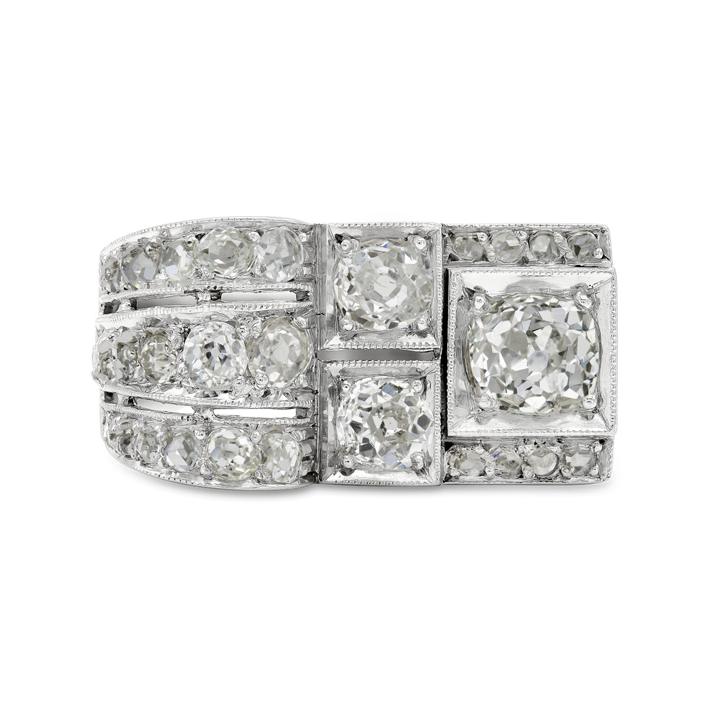 Revive Jewels Art Deco Diamond Cocktail Rings