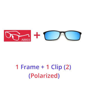 Poly-Go™️- 5-in-1 Clip-On Glasses