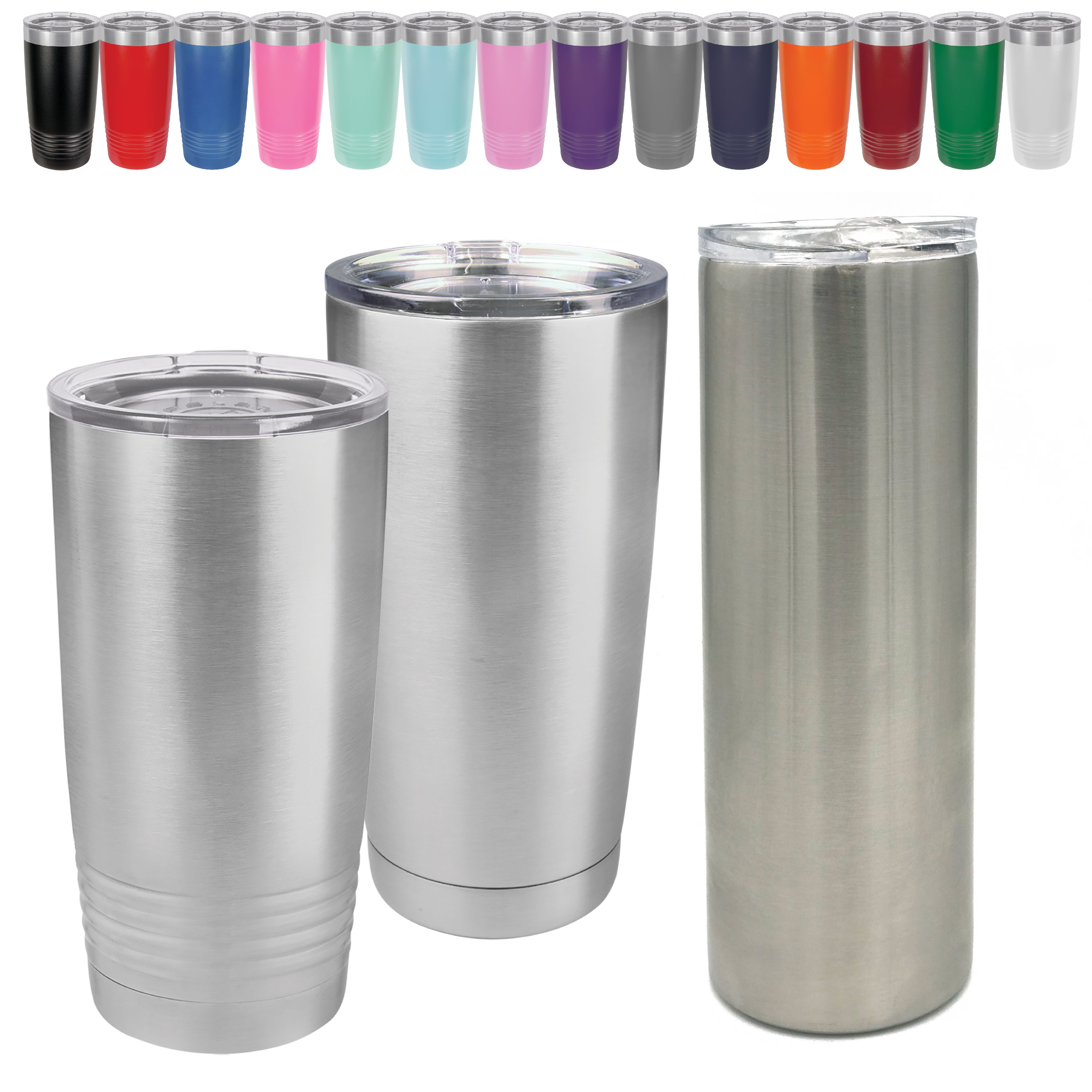 20 oz Stainless Steel Blank Insulated SureGrip Tumbler with Lid — Bulk  Tumblers