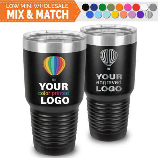 Custom 32 ounce stainless steel insulated tumbler - Winmark Stamp